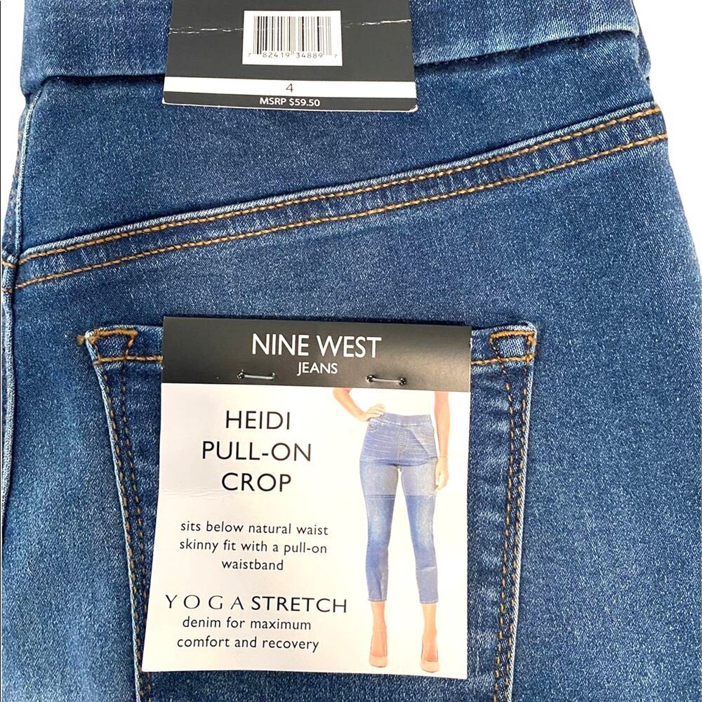 Nine West NEW Heidi High Rise Crop Jeggings - Picture 5 of 6